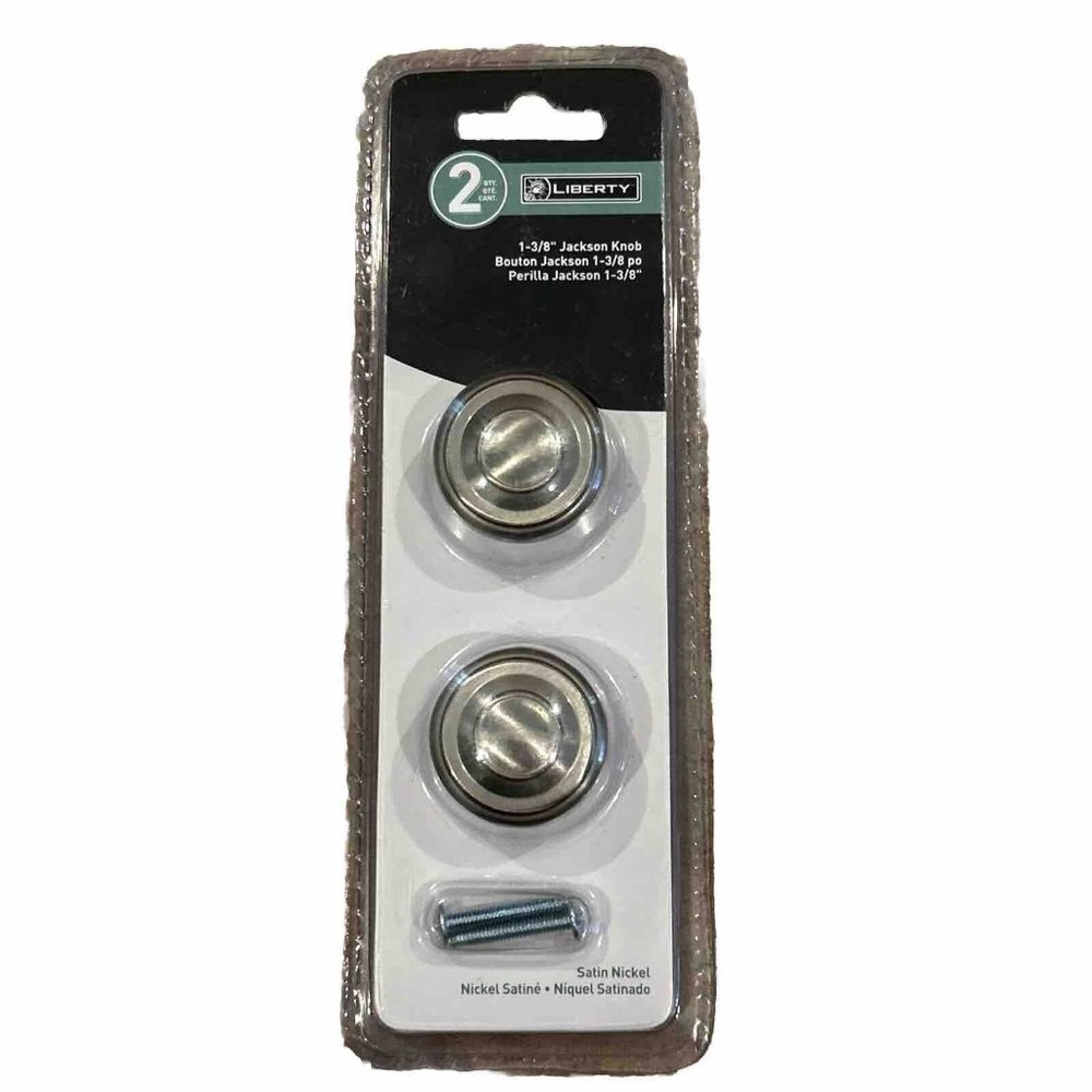 Liberty HDW P24423L-SN-U 2PK 1-3/8" Satin Nickel Cabinet Knob
